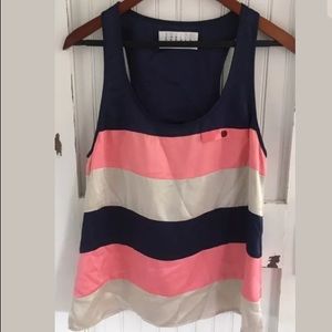 Jodi Arnold Sleeveless Striped Top silky feel
